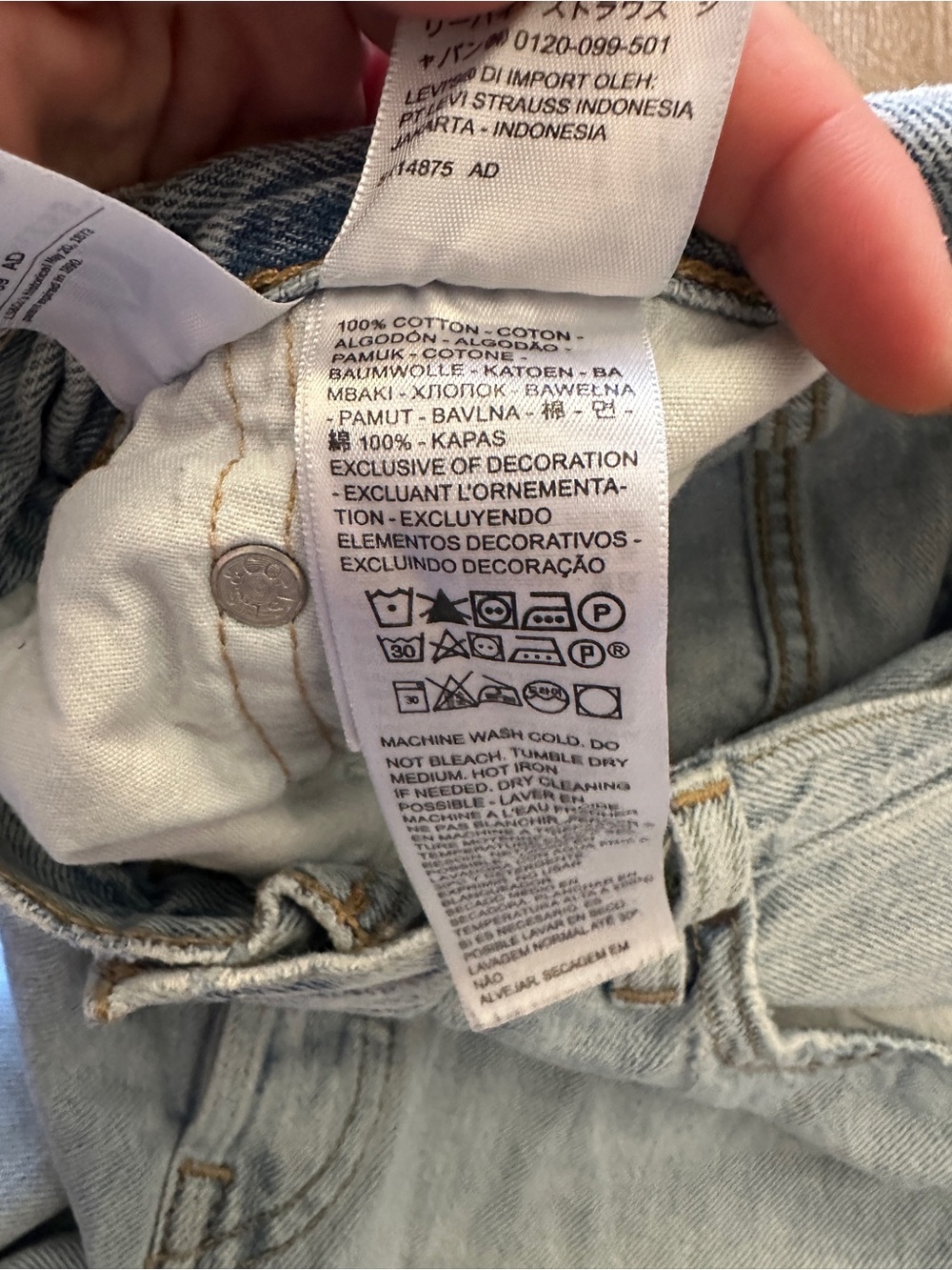 Levi's Premium 501 mid thigh jeans shorts - Picture 4 of 10